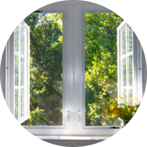 open the windows to ventilate and release any urine odors
