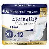 NorthShore EternaDry Booster Pads, X-Large, Pack/12