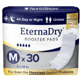 NorthShore EternaDry Booster Pads, Medium, Pack/30