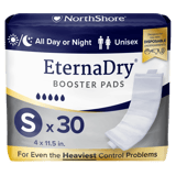 NorthShore EternaDry Booster Pads, Small, Pack/30