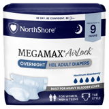 MegaMax AirLock Adult Diapers with Tabs