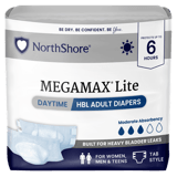 MegaMax Lite Adult Diapers with Tabs