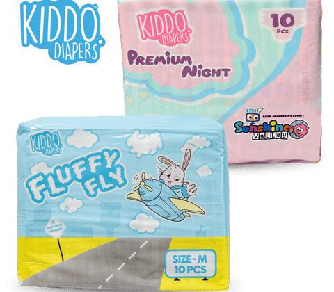 Kiddo Cloth-Like Printed Adult Diapers