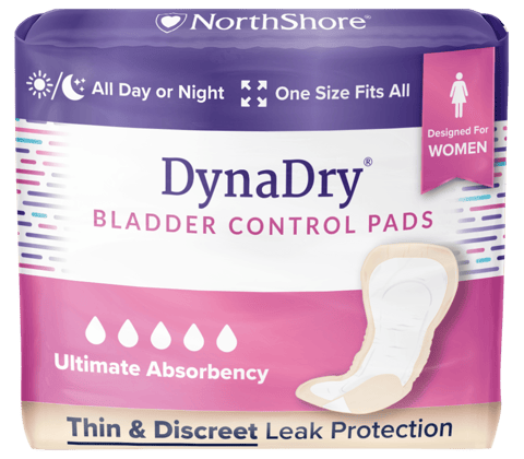 DynaDry Bladder Control Incontinence Pads for Women