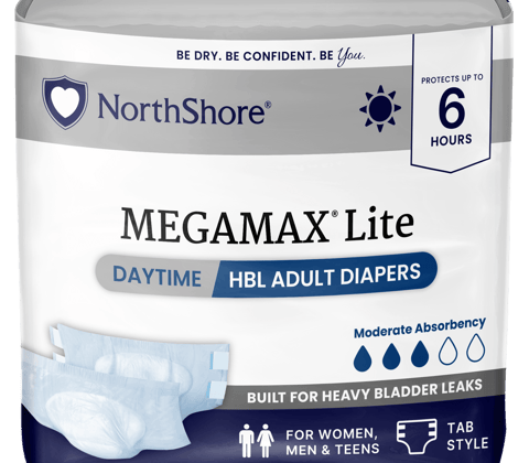 MegaMax Lite Unisex Daytime HBL Adult Diapers with Tabs
