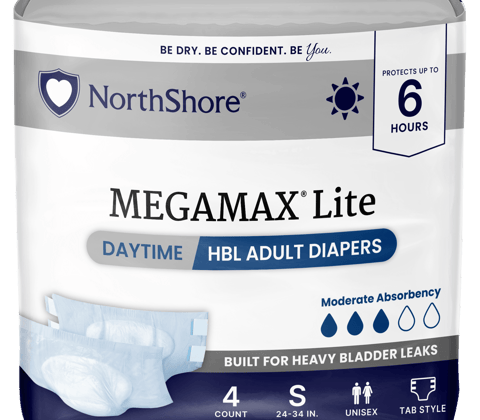 MegaMax Lite Unisex Daytime HBL Adult Diapers with Tabs