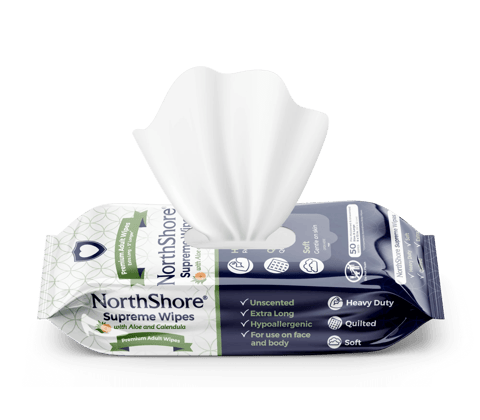 Supreme Quilted Extra-Large Adult Cleansing Wipes