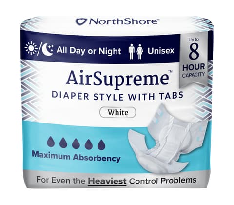AirSupreme Unisex Breathable HBL Adult Diapers with Tabs