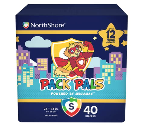 PACK PALS Unisex Printed Adult Diapers with Tabs