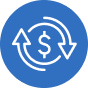 Fifty caption icon with shipping-cost