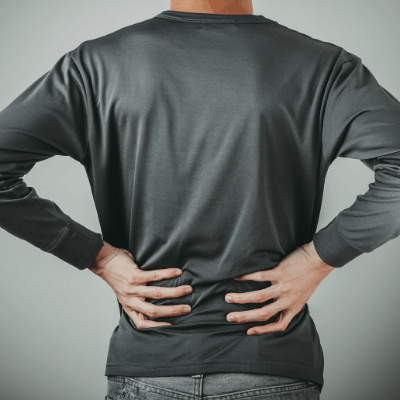 man with lower back pain