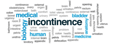 Incontinence word cloud