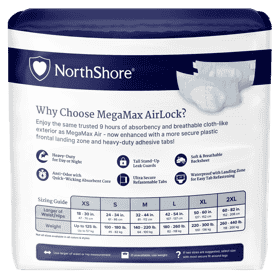 MegaMax AirLock Unisex Breathable HBL Adult Diapers with Tabs