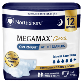 MegaMax Classic - Unisex Adult Tab-Diapers