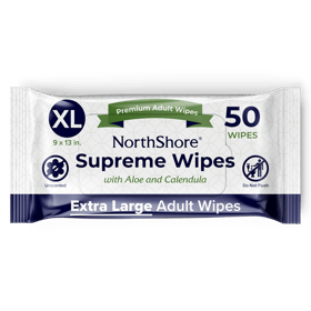 NorthShore Supreme Heavy-Duty Quilted Wipes, X-Large, Pack/50
