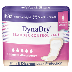 DynaDry Bladder Control Incontinence Pads for Women