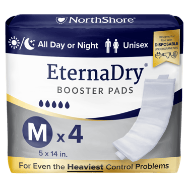 NorthShore EternaDry Booster Pads, Medium, Starter Pack/4