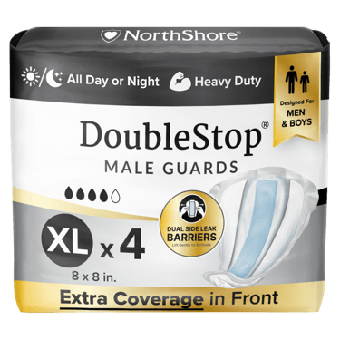 NorthShore DoubleStop XL Male Guards, Starter Pack/4