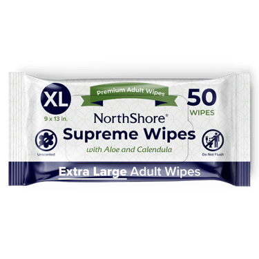 NorthShore Supreme Heavy-Duty Quilted Wipes, X-Large, Pack/50