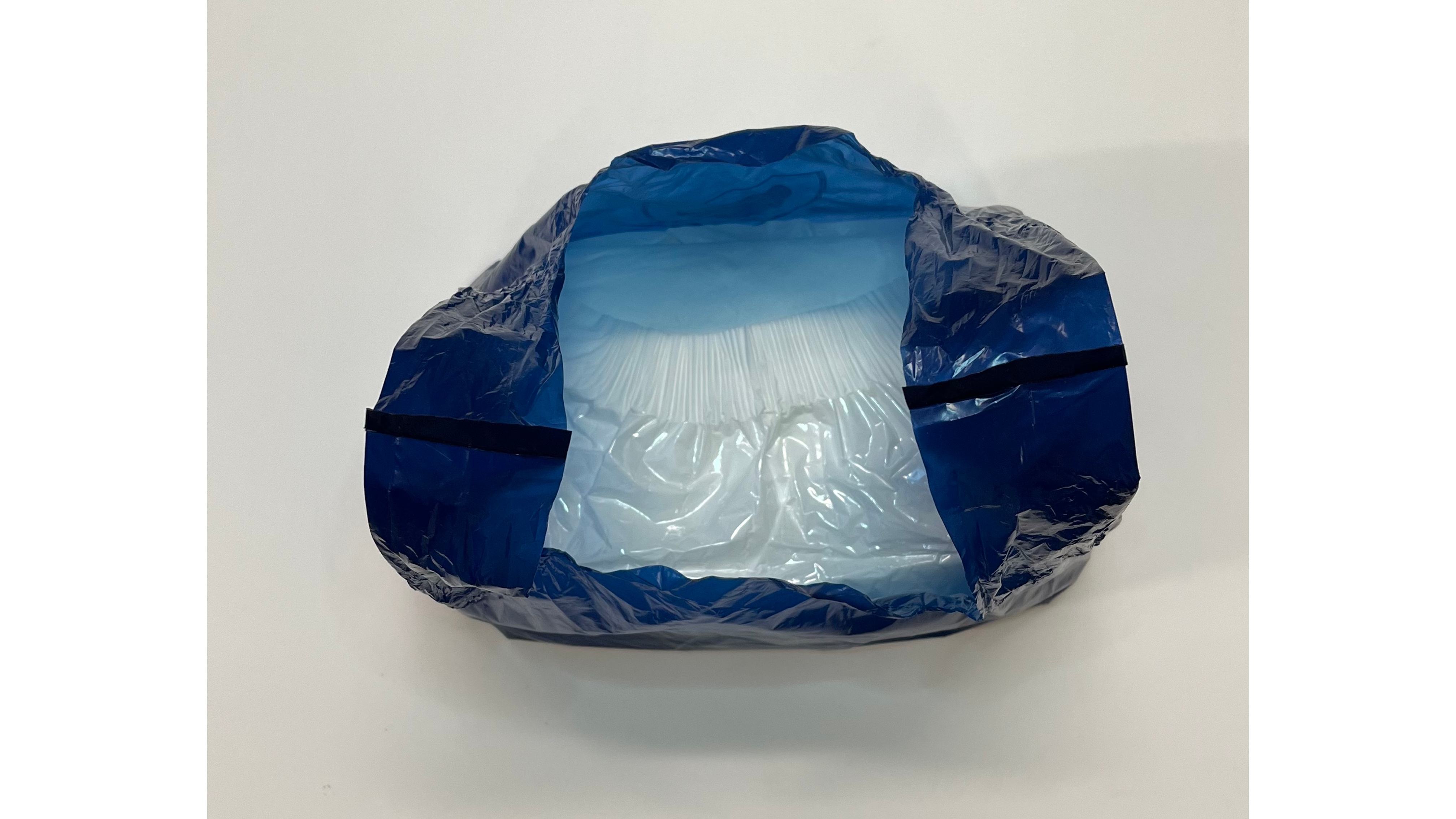 Opening of DiscreetShield adult diaper disposal bag