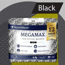 MegaMax Black Tab-Style Briefs