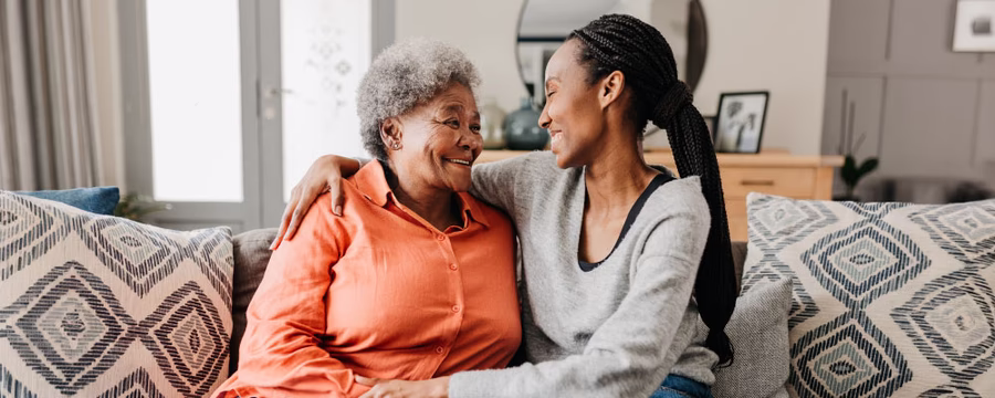 woman caring for a loved one