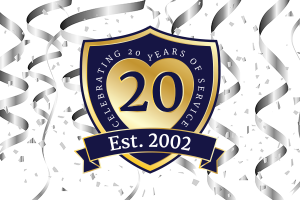 NorthShore 20th Year Anniversary Logo