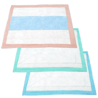 NorthShore Premium Disposable chux in beige, green and blue