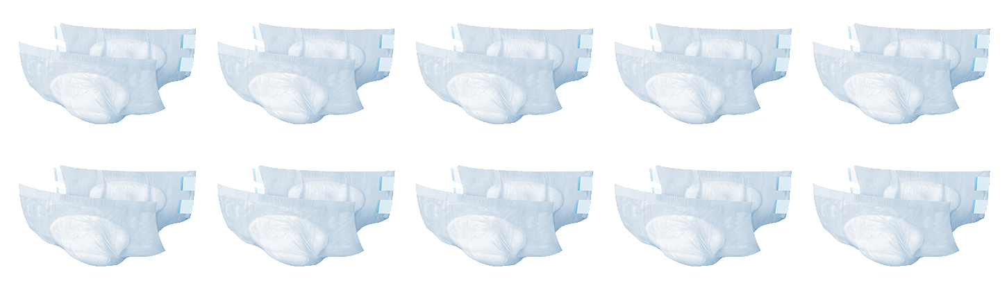 Store brand diapers require 10 changes per day