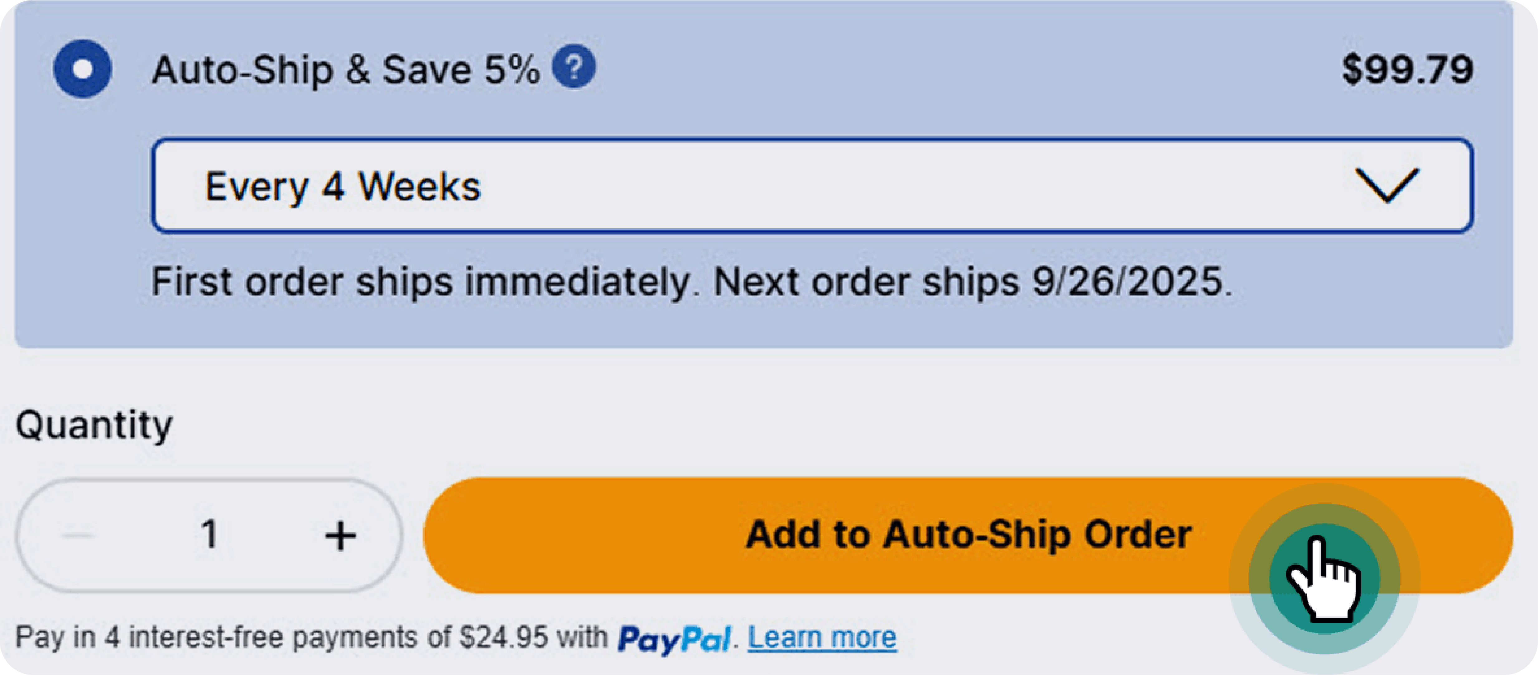 Auto-Ship Screenshot