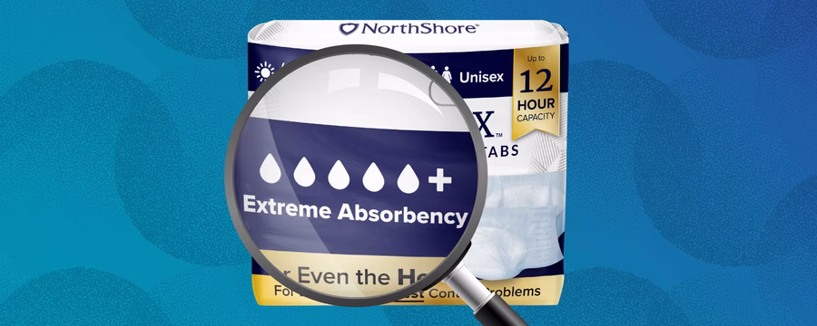 northshore megamax absorbency drops magnified