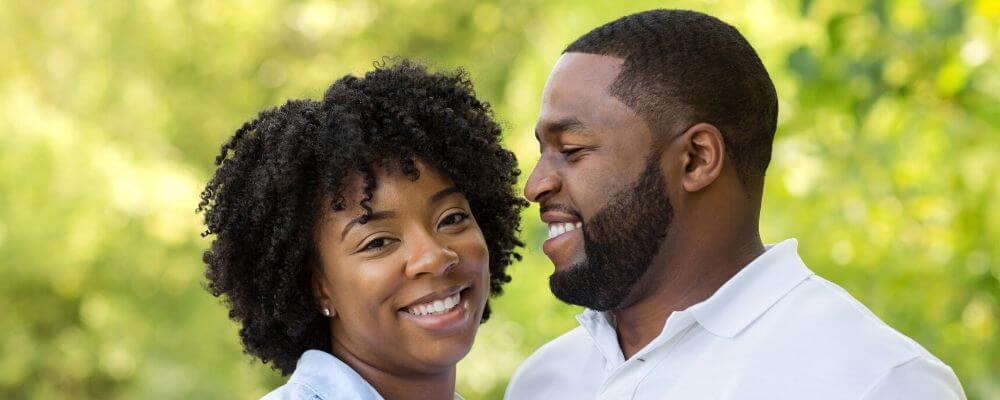 happy African American couple