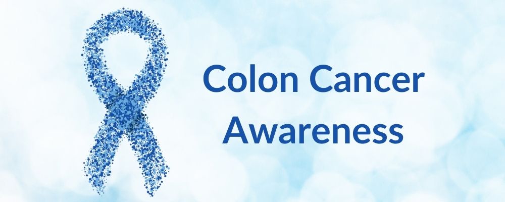 Colon Cancer Awareness Month Blue ribbon