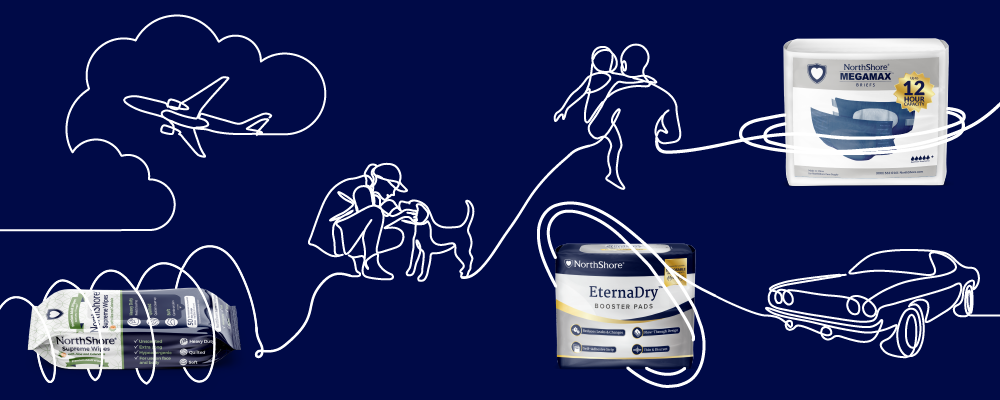 tips for traveling with incontinence graphic