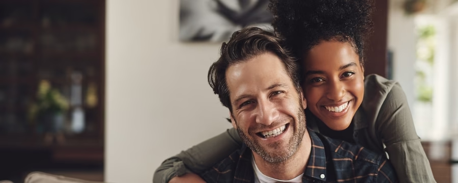 smiling couple