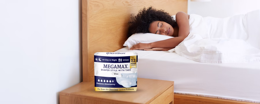 woman sleeping soundly wearing northshore megamax