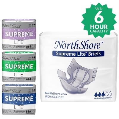 NorthShore Supreme Lite Briefs in purple, green, blue and white