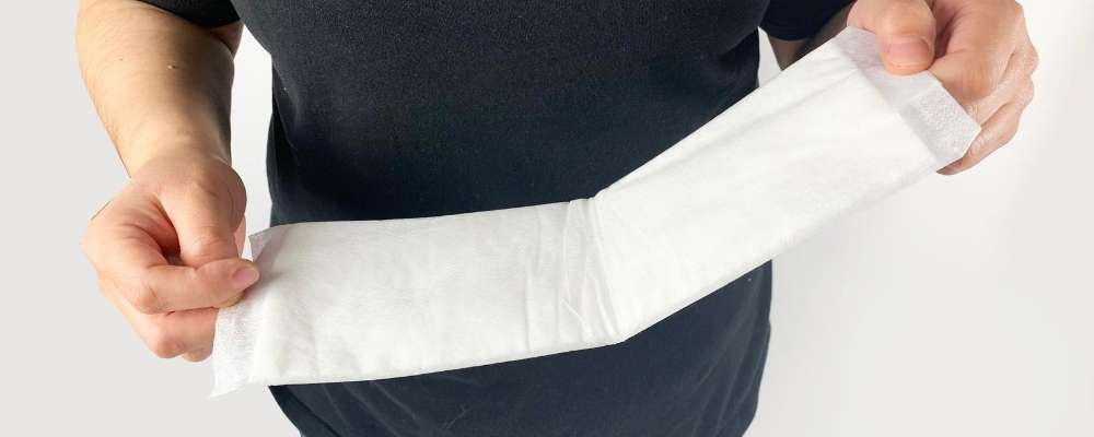 Booster pad front view