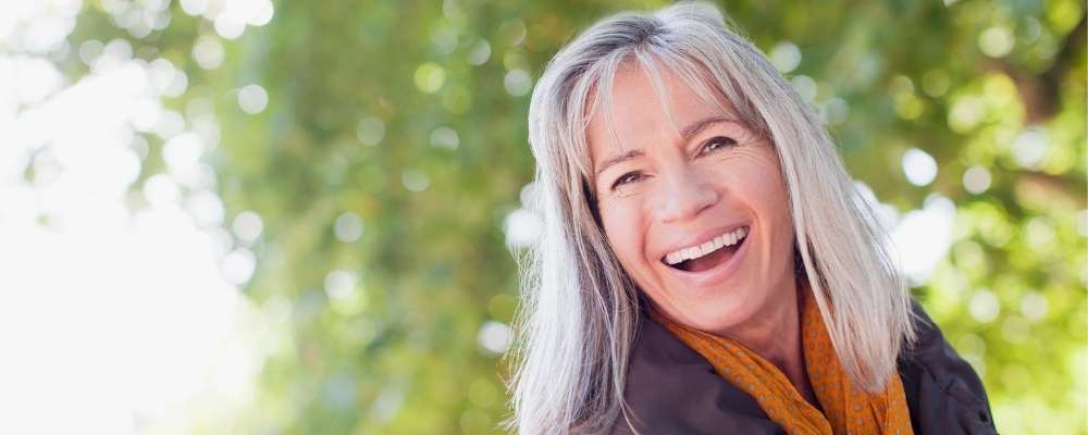 Mature woman smiling