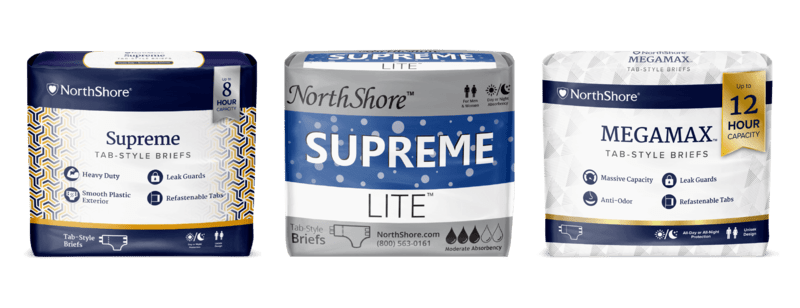 NorthShore Adult Diapers Collage
