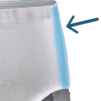 tear away side seams for easy removal of pull-on