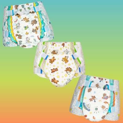 Crinklz diapers in the astronaut, aquanaut and original prints