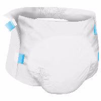 Diaper-Style with Tabs for Bowel Protection
