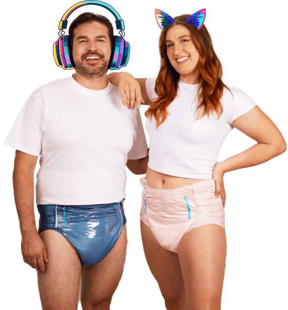 northshore premium adult diaper users with head gear