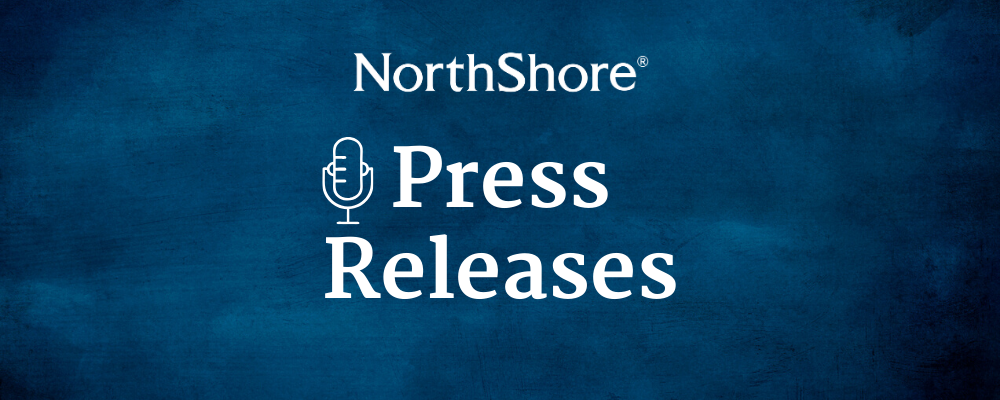 NorthShore Press Releases Hero Image with NorthShore logo and microphone