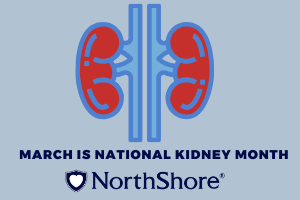 kidney illustration with March is National Kidney Month text