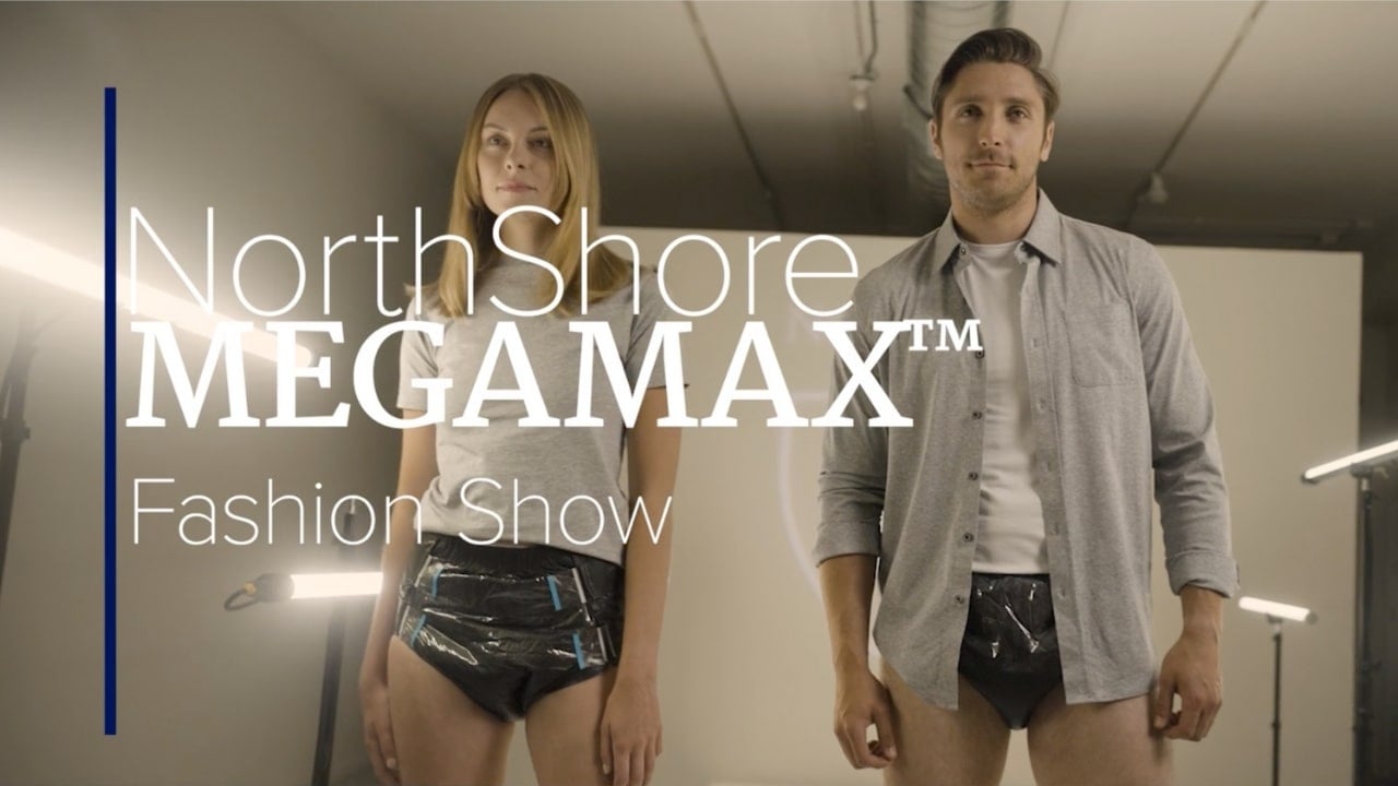 MegaMax Featured Fashion Show, extreme absorbency protection