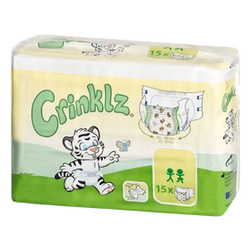 Crinklz Plastic-Backed Printed Adult Diapers