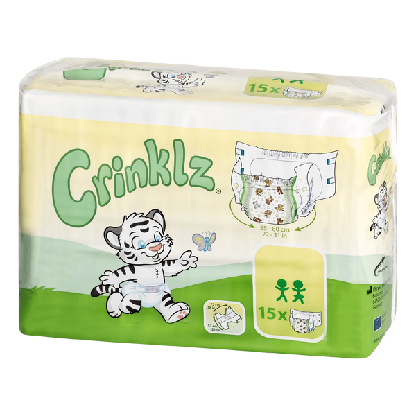 Crinklz Plastic-Backed Printed Adult Diapers
