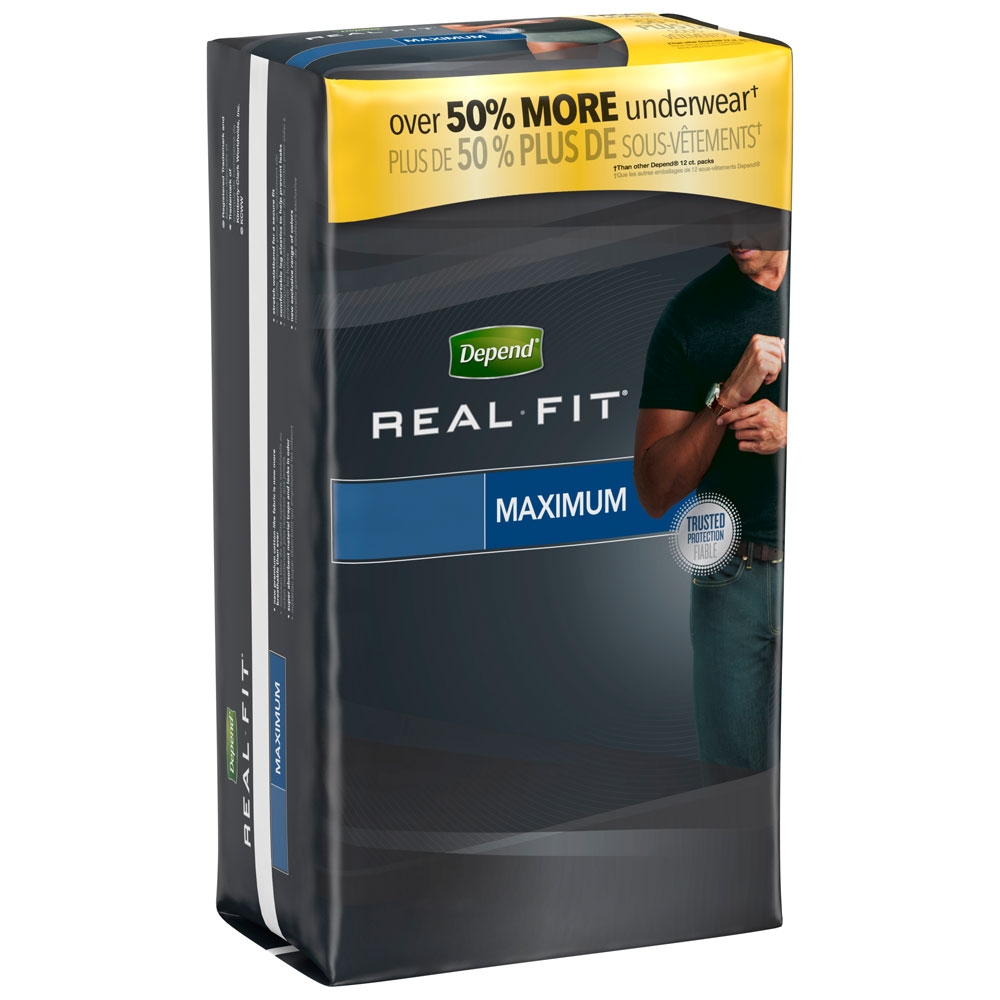 Depend Real Fit for Men Briefs